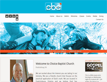 Tablet Screenshot of choicebaptist.org